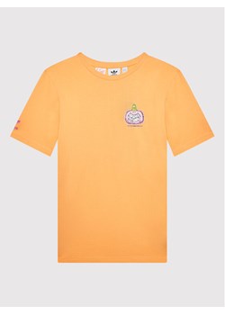 adidas T-Shirt KEVIN LYONS HF7579 Pomarańczowy Regular Fit ze sklepu MODIVO w kategorii T-shirty chłopięce - zdjęcie 182722381