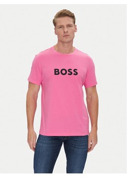 BOSS T-Shirt 50491706 Różowy Regular Fit ze sklepu MODIVO w kategorii T-shirty męskie - zdjęcie 182722382