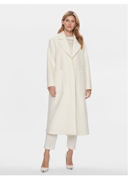 Boss Płaszcz wełniany Caridi 50510308 Écru Relaxed Fit ze sklepu MODIVO w kategorii Płaszcze damskie - zdjęcie 182722570