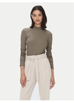 JDY Bluzka Fransiska 15228065 Brązowy Slim Fit ze sklepu MODIVO w kategorii Bluzki damskie - zdjęcie 182722663