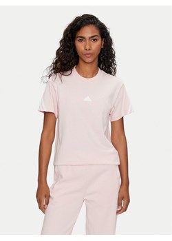 adidas T-Shirt Future Icons 3-Stripes IW5264 Różowy Regular Fit ze sklepu MODIVO w kategorii Bluzki damskie - zdjęcie 182722750