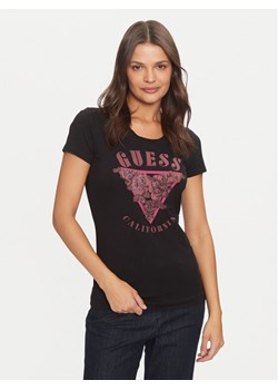 Guess T-Shirt W4BI19 J1314 Czarny Slim Fit ze sklepu MODIVO w kategorii Bluzki damskie - zdjęcie 182722924
