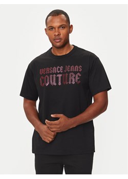 Versace Jeans Couture T-Shirt 77GAHL00 Czarny Regular Fit - id: 0000304384370 - marki Versace Jeans - 182723032 Versace Jeans Couture T-Shirt 77GAHL00 Czarny Regular Fit ze sklepu MODIVO w kategorii T-shirty męskie - zdjęcie 182723032