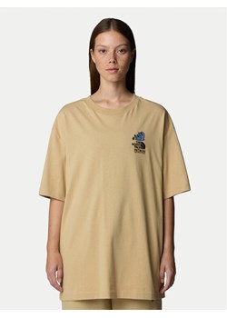 The North Face T-Shirt Unisex Mountain Cleanup NF0A8C4D Beżowy Oversize ze sklepu MODIVO w kategorii Bluzki damskie - zdjęcie 182723101