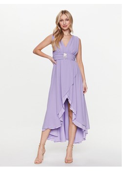 ViCOLO Sukienka koktajlowa TE0064 Fioletowy Regular Fit ze sklepu MODIVO w kategorii Sukienki - zdjęcie 182723161