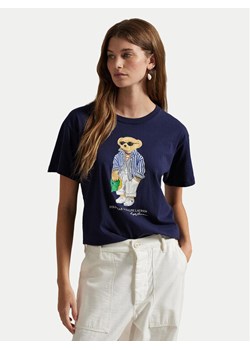 Polo Ralph Lauren T-Shirt 211959112001 Granatowy Straight Fit ze sklepu MODIVO w kategorii Bluzki damskie - zdjęcie 182723181