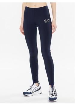 EA7 Emporio Armani Legginsy 8NTP61 TJ01Z 1554 Granatowy Slim Fit ze sklepu MODIVO w kategorii Spodnie damskie - zdjęcie 182723184