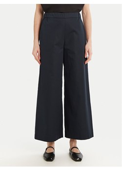 Max Mara Leisure Kuloty Antille 2516131017 Granatowy Regular Fit ze sklepu MODIVO w kategorii Spodnie damskie - zdjęcie 182723261
