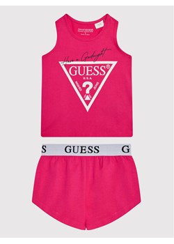 Guess Piżama J1BG00 J1311 Różowy Regular Fit ze sklepu MODIVO w kategorii Piżamy dziecięce - zdjęcie 182723462