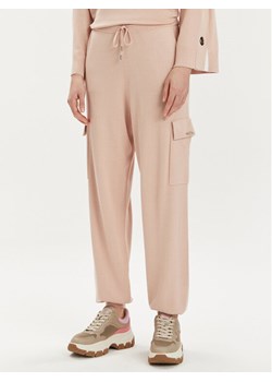 Liu Jo Spodnie dzianinowe Ecs Pant. Maglia Lung TA4044 MS49I Różowy Regular Fit ze sklepu MODIVO w kategorii Spodnie damskie - zdjęcie 182723580