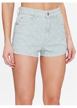 Guess Szorty jeansowe Lella W3GD49 WF5V3 Zielony Relaxed Fit ze sklepu MODIVO w kategorii Szorty - zdjęcie 182723592