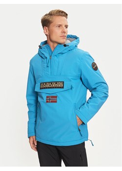 Napapijri Kurtka anorak Rainforest Pocket 2 NP0A4GMD Niebieski Regular Fit ze sklepu MODIVO w kategorii Kurtki męskie - zdjęcie 182723613