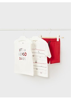 Mayoral Komplet t-shirt, top i spodenki 1648 Kolorowy Regular Fit ze sklepu MODIVO w kategorii Komplety niemowlęce - zdjęcie 182723671