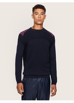 Boss Sweter Rowin 50427754 Granatowy Regular Fit ze sklepu MODIVO w kategorii Swetry męskie - zdjęcie 182723843