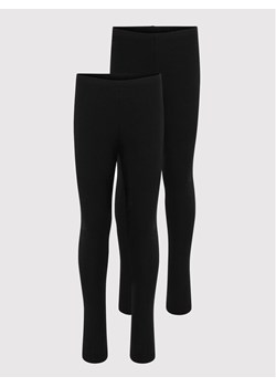 Kids ONLY Komplet 2 par legginsów Nille 15250477 Czarny Slim Fit ze sklepu MODIVO w kategorii Spodnie dziewczęce - zdjęcie 182723853
