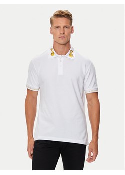 Versace Jeans Couture Polo 76GAGT00 Biały Regular Fit ze sklepu MODIVO w kategorii T-shirty męskie - zdjęcie 182723952