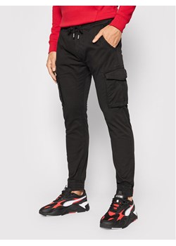 Alpha Industries Joggery Twill 116202 Czarny Regular Fit ze sklepu MODIVO w kategorii Spodnie męskie - zdjęcie 182724011