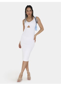 Brave Soul Sukienka letnia LDRJ-624RICKI Biały Slim Fit ze sklepu MODIVO w kategorii Sukienki - zdjęcie 182724143