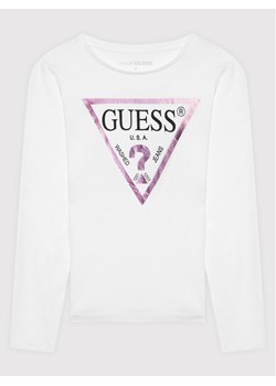 Guess Bluzka J84I36 K8HM0 Biały Regular Fit ze sklepu MODIVO w kategorii T-shirty chłopięce - zdjęcie 182724263