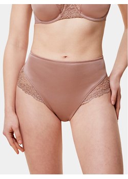 Triumph Figi klasyczne z wysokim stanem Ladyform Soft Maxi 10210671 Beżowy ze sklepu MODIVO w kategorii Majtki damskie - zdjęcie 182724280
