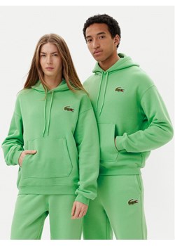 Lacoste Bluza SH2754 Zielony Relaxed Fit ze sklepu MODIVO w kategorii Bluzy męskie - zdjęcie 182724300