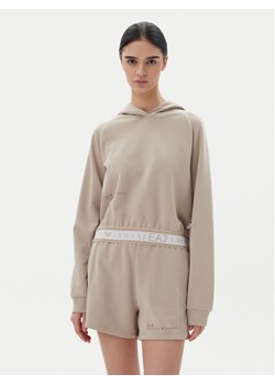 EA7 Emporio Armani Bluza 7W000277 AF12501 U6155 Beżowy Regular Fit ze sklepu MODIVO w kategorii Bluzy damskie - zdjęcie 182724543
