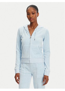 Juicy Couture Bluza Robertson JCAP176 Błękitny Slim Fit ze sklepu MODIVO w kategorii Bluzy damskie - zdjęcie 182724860