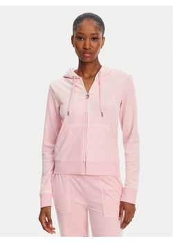 Juicy Couture Bluza Robertson JCAP176 Różowy Slim Fit ze sklepu MODIVO w kategorii Bluzy damskie - zdjęcie 182725073
