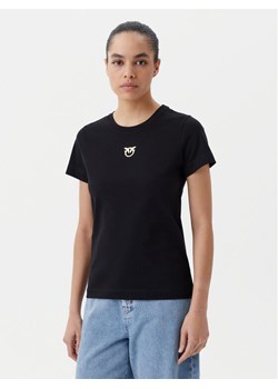 PINKO T-Shirt Bussolotto 100355 A2OD Czarny Regular Fit ze sklepu MODIVO w kategorii Bluzki damskie - zdjęcie 182725121