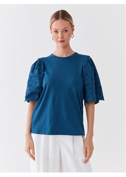 United Colors Of Benetton T-Shirt 3PQYD103R Niebieski Regular Fit ze sklepu MODIVO w kategorii Bluzki damskie - zdjęcie 182725152