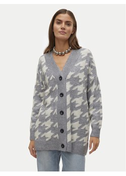 Vero Moda Kardigan Mira 10311091 Szary Regular Fit ze sklepu MODIVO w kategorii Swetry damskie - zdjęcie 182725192