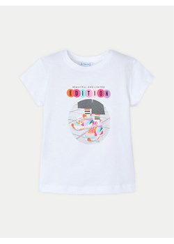 Mayoral T-Shirt 3014 Biały Regular Fit ze sklepu MODIVO w kategorii Bluzki dziewczęce - zdjęcie 182725222