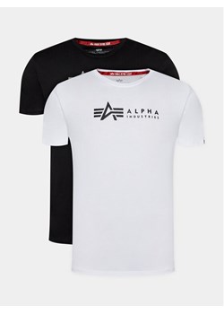 Alpha Industries Komplet 2 t-shirtów Alpha Label T 118534 Czarny Regular Fit ze sklepu MODIVO w kategorii T-shirty męskie - zdjęcie 182725243