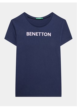 United Colors Of Benetton T-Shirt 3096C10D2 Granatowy Regular Fit ze sklepu MODIVO w kategorii T-shirty chłopięce - zdjęcie 182725412