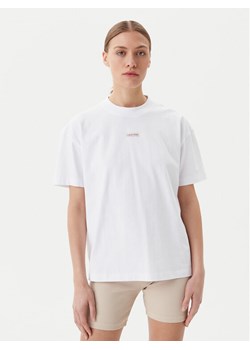Calvin Klein Jeans T-Shirt Placed Institutional J20J225539 Biały Relaxed Fit ze sklepu MODIVO w kategorii Bluzki damskie - zdjęcie 182725443