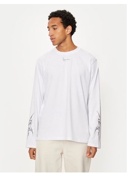 Karl Kani Longsleeve Small Signature Tribal 60240011 Biały Regular Fit ze sklepu MODIVO w kategorii T-shirty męskie - zdjęcie 182725501