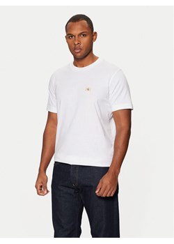 Calvin Klein Jeans T-Shirt J30J327100 Biały Regular Fit ze sklepu MODIVO w kategorii T-shirty męskie - zdjęcie 182725533