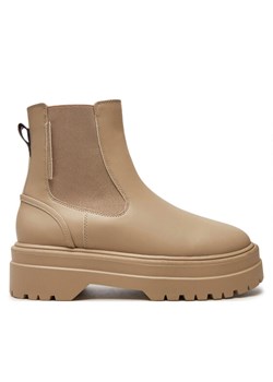 Tommy Hilfiger Sztyblety Chelsea FW0FW08162 Beżowy ze sklepu MODIVO w kategorii Botki - zdjęcie 182725680