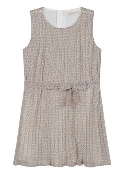 MICHAEL KORS KIDS Sukienka elegancka R12142 S Écru Regular Fit ze sklepu MODIVO w kategorii Sukienki dziewczęce - zdjęcie 182725781