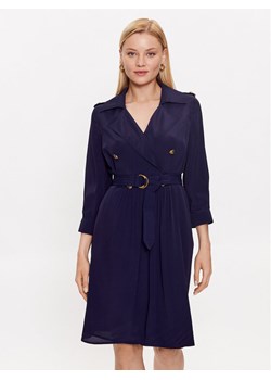 Luisa Spagnoli Sukienka koszulowa Palau 539662 Granatowy Regular Fit ze sklepu MODIVO w kategorii Sukienki - zdjęcie 182725844