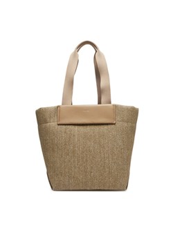 Calvin Klein Torebka Ck Raffia Medium Shopper K60K613174 Brązowy ze sklepu MODIVO w kategorii Torby Shopper bag - zdjęcie 182725931