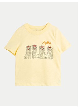 Mini Rodini T-Shirt Agatha 2472014323 Żółty Regular Fit ze sklepu MODIVO w kategorii T-shirty chłopięce - zdjęcie 182725974