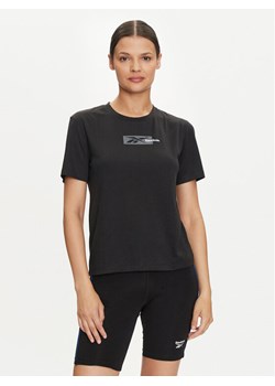 Reebok Koszulka techniczna Id Train Sup Graphic Tee 100035748 Czarny Regular Fit ze sklepu MODIVO w kategorii Bluzki damskie - zdjęcie 182726004