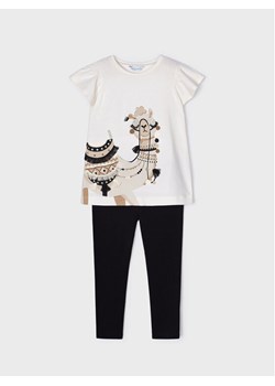 Mayoral Komplet t-shirt i legginsy 3779 Czarny ze sklepu MODIVO w kategorii Komplety dziewczęce - zdjęcie 182726080