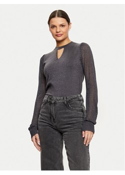 Morgan Sweter 242-MNIGHT Szary Regular Fit ze sklepu MODIVO w kategorii Swetry damskie - zdjęcie 182726161