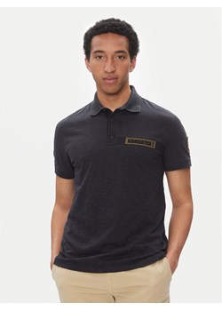 Aeronautica Militare Polo 251PO1865J680 Granatowy Regular Fit ze sklepu MODIVO w kategorii T-shirty męskie - zdjęcie 182726341