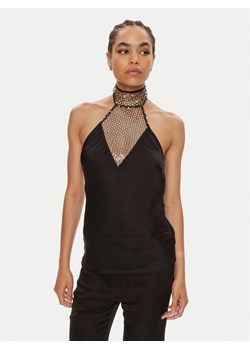 ROTATE Top Victoria 112536100 Czarny Slim Fit ze sklepu MODIVO w kategorii Bluzki damskie - zdjęcie 182726352