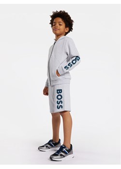 Boss Szorty sportowe J50756 D Szary Regular Fit ze sklepu MODIVO w kategorii Spodenki chłopięce - zdjęcie 182726462