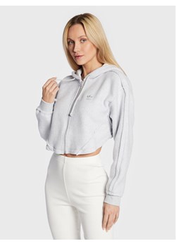 adidas Bluza Loungewear HL9140 Szary Relaxed Fit ze sklepu MODIVO w kategorii Bluzy damskie - zdjęcie 182726481