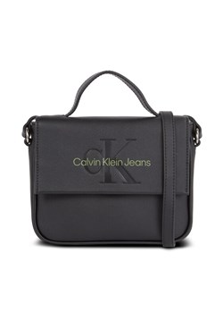 Calvin Klein Jeans Torebka Sculpted Boxy Flap Cb20 Mono K60K610829 Czarny ze sklepu MODIVO w kategorii Listonoszki - zdjęcie 182726500